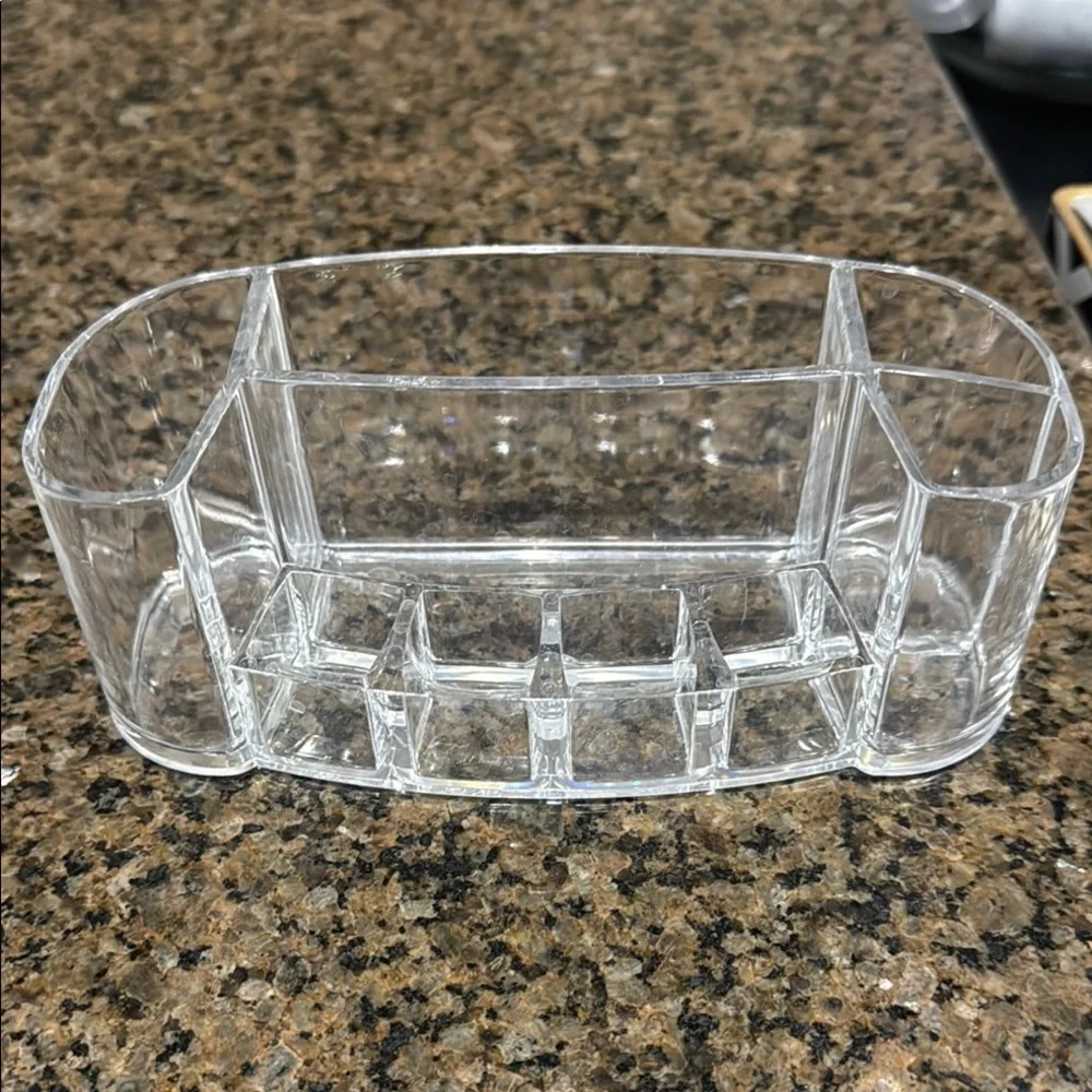 4 piece Clear Acrylic Makeup Organizer Set